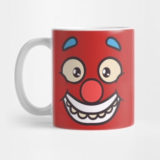 Funny Clown Face Cartoon Illustration Mug